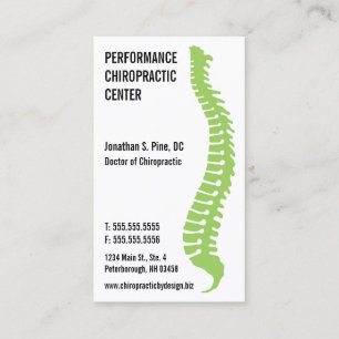 Tarjetas de visita del médico del Chiropractor de