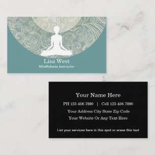 Tarjetas de visita del Mindfulness