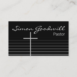 Tarjetas de visita del Ministro del Pastor Cristia