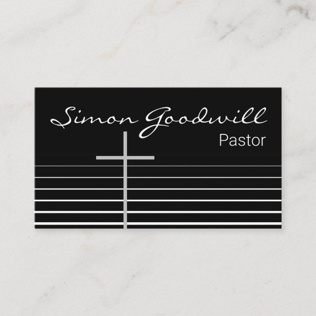 Tarjetas de visita del Ministro del Pastor Cristia (Anverso)