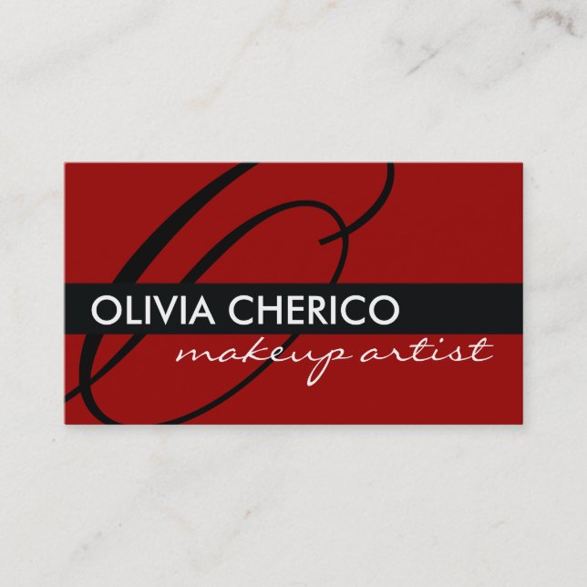 Tarjetas de visita del monograma (Anverso)