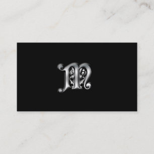 Tarjetas de visita del monograma M