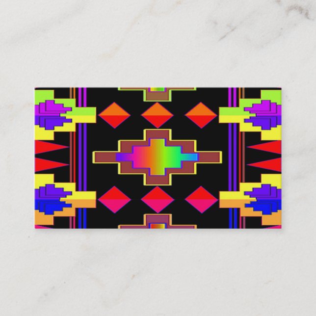 Tarjetas de visita del nativo americano (Anverso)