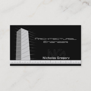 Tarjetas de visita del negro de la ingeniería