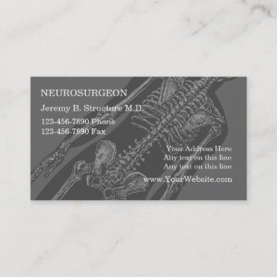 Tarjetas de visita del neurocirujano