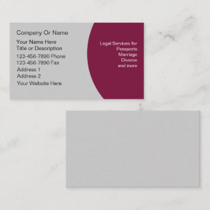 Tarjetas de visita del notario