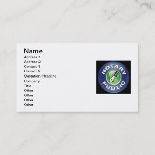 Tarjetas de visita del notario público