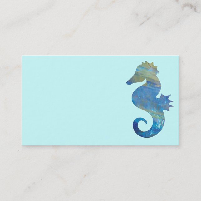 Tarjetas de visita del ópalo del caballo de mar (Anverso)