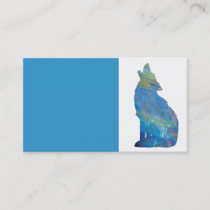 Tarjetas de visita del ópalo del lobo