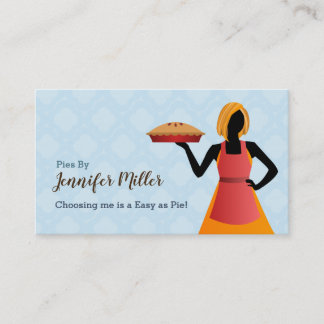 Tarjetas de visita del panadero de la empanada