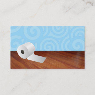 Tarjetas de visita del papel higiénico