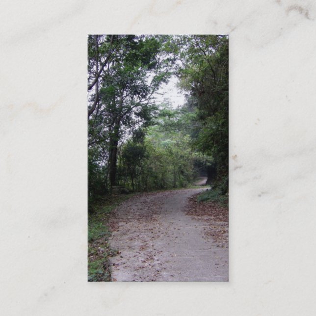 Tarjetas de visita del paseo de la trayectoria/de (Anverso)
