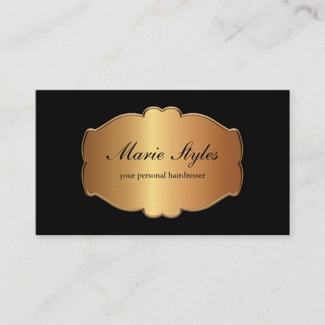 Tarjetas de visita del pelo de la belleza (Anverso)
