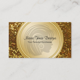 Tarjetas de visita del pelo de la belleza