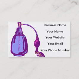 Tarjetas de visita del perfume