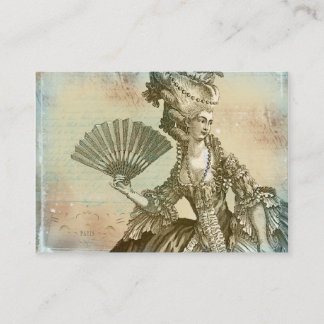 Tarjetas de visita del pergamino de Marie