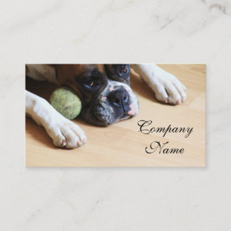 Tarjetas de visita del perro del boxeador