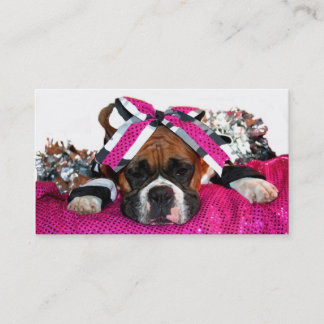 Tarjetas de visita del perro del boxeador de la