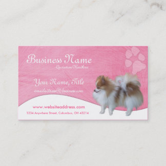 Tarjetas de visita del perro:: Pomeranian