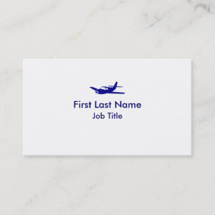 Tarjetas de visita del personalizado de avión simp