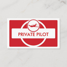 Tarjetas de visita del piloto de avión pequeño bla