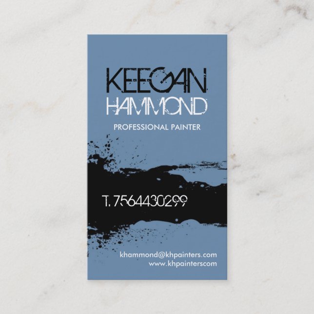 Tarjetas de visita del pintor (Anverso)