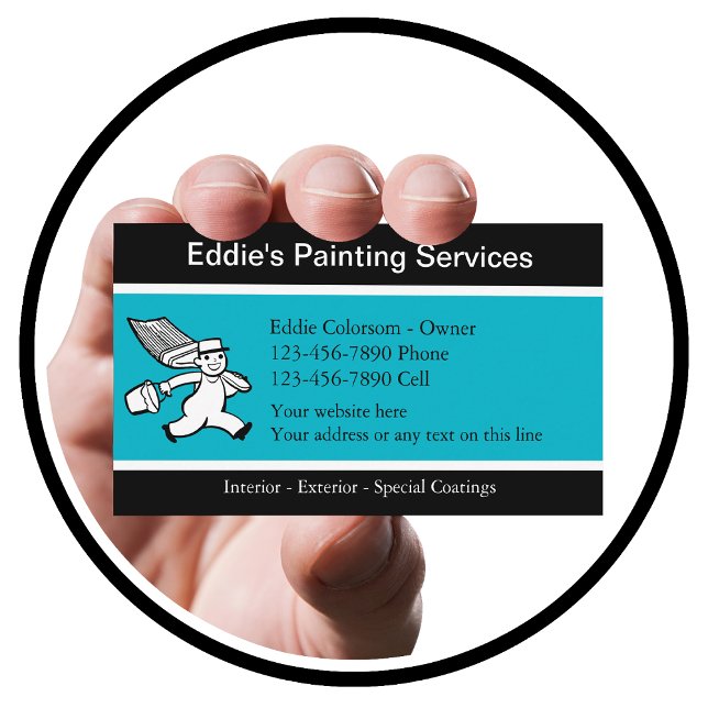 Tarjetas de visita del pintor (painter)