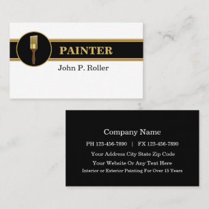 Tarjetas de visita del pintor