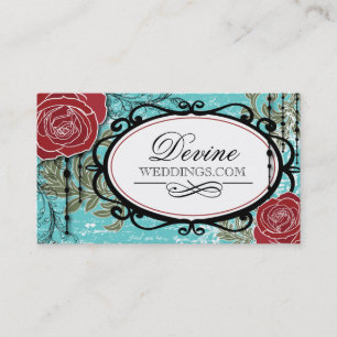 Tarjetas de visita del planificador de eventos