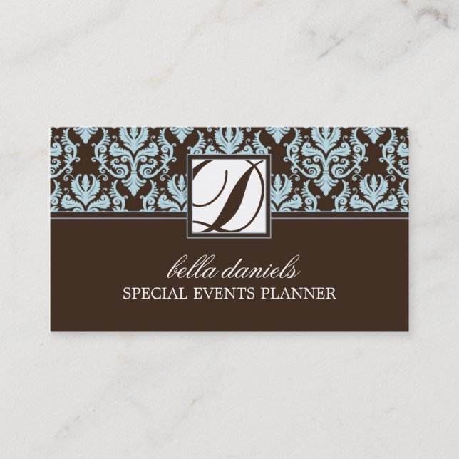 Tarjetas de visita del planificador de eventos (Anverso)