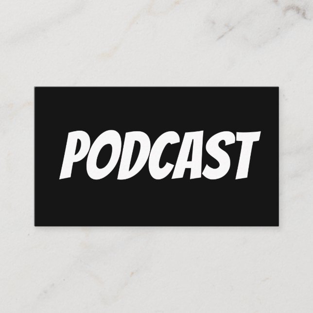 Tarjetas de visita del PODCAST (Anverso)