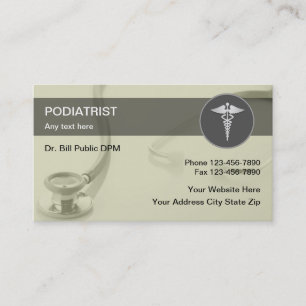 Tarjetas de visita del Podiatrist