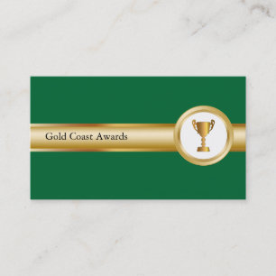 Tarjetas de visita del premio y del trofeo