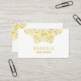 Tarjetas de visita del profesor de la yoga