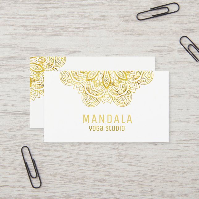 Tarjetas de visita del profesor de la yoga (Anverso/Reverso In Situ)