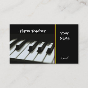 TARJETAS DE VISITA DEL PROFESOR DE PIANO