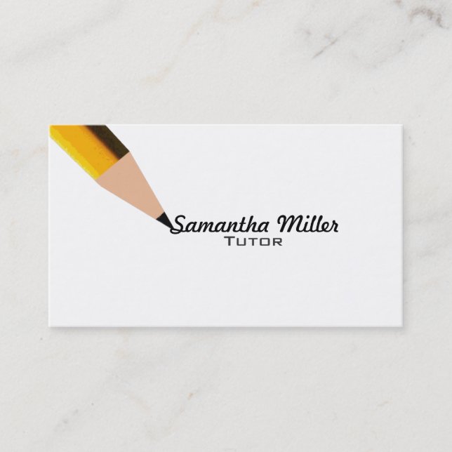 Tarjetas de visita del profesor particular (Anverso)