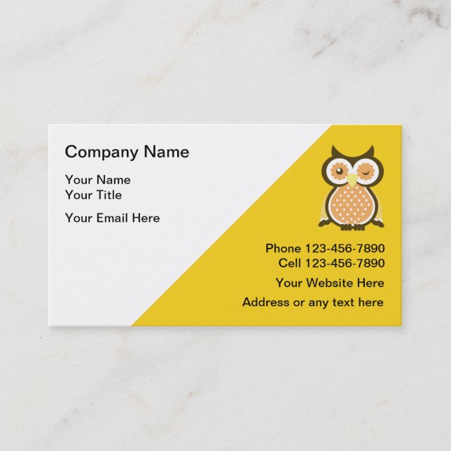 Tarjetas de visita del profesor particular del (Anverso)