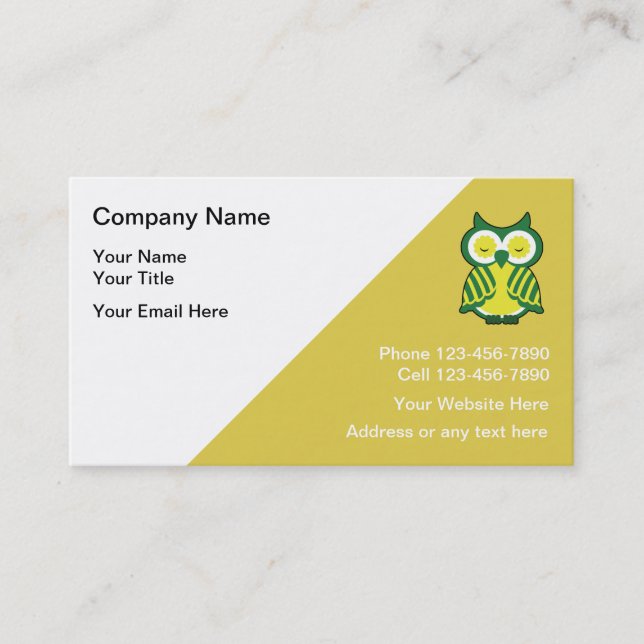 Tarjetas de visita del profesor particular del (Anverso)