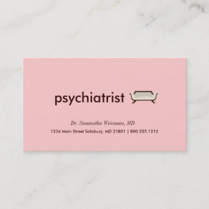 Tarjetas de visita del psiquiatra