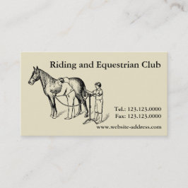 Tarjetas de visita del recortes del caballo del