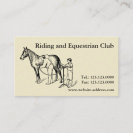 Tarjetas de visita del recortes del caballo del
