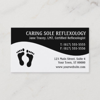 Tarjetas de visita del Reflexologist del