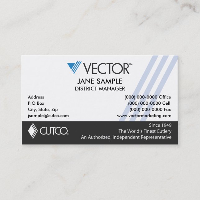 Tarjetas de visita del representante y del (Anverso)