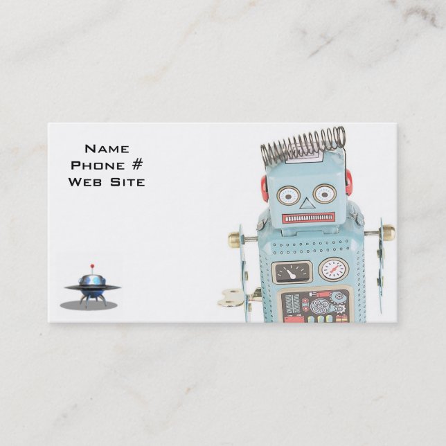 Tarjetas de visita del robot (Anverso)