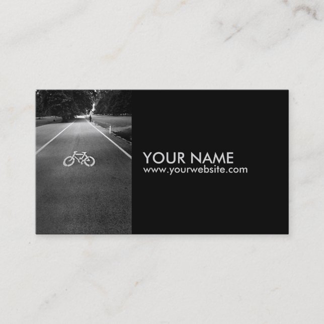 Tarjetas de visita del Rótulo de la bicicleta 1 (Anverso)