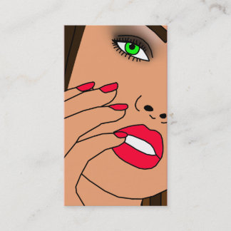 Tarjetas de visita del salón de belleza