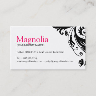 Tarjetas de visita del salón de belleza