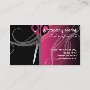 tarjetas de visita del salón de pelo