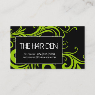 Tarjetas de visita del salón de pelo